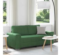 vidaXL Divano Divanetto Verde Scuro 180x77x82cm Tessuto di Velluto a Coste