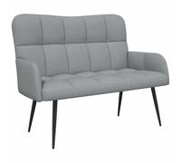vidaXL Divano Due Posti Grigio Chiaro 115 x 61 x 87 cm Tessuto, Divano 2 Posti Moderno, Stile Chic per Soggiorno, Comfort Interni, Design Compatto in Tessuto