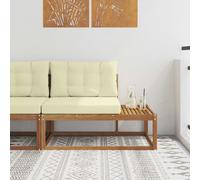 vidaXL Divano Esterno Finale con cuscino Naturale 115 x 83 x 73 cm