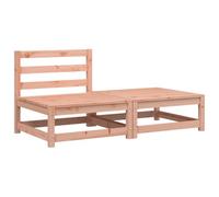 vidaXL Divano Giardino Senza Braccioli con Poggiapiedi Legno Douglas
