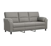 vidaXL Divano grigio chiaro, 214 x 85 x 93 cm, in velluto