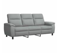 vidaXL Divano grigio chiaro, 214 x 90 x 95 cm, in tessuto