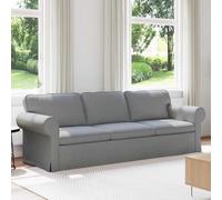 vidaXL Divano Grigio chiaro 215 x 82 x 80 cm Tessuto