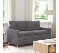 vidaXL Divano Grigio Scuro 156 x 81 x 87,5 cm Poliestere