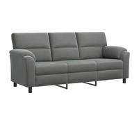 vidaXL Divano grigio scuro, 214 x 85 x 93 cm, in velluto