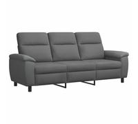 vidaXL Divano grigio scuro, 214 x 90 x 95 cm, in tessuto
