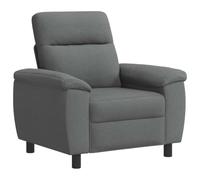 vidaXL Divano grigio scuro, 95 x 90 x 95 cm, in tessuto