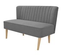 vidaXL Divano in Stoffa 117x55,5x77 cm Grigio Chiaro