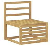 vidaXL Divano intermedio da esterno in legno di acacia solido bianco, mobili da balcone, design modulare moderno, resistente alle intemperie, per un relax elegante all'aperto