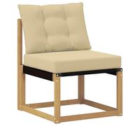 vidaXL Divano intermedio da esterno, mobili da balcone, stile moderno, in legno di acacia, ideale per rilassarsi in giardino
