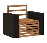 vidaXL Divano intermedio da esterno naturale, set di divani da esterno, componibile rettangolare moderno, mobili resistenti per giardino, terrazza e altro