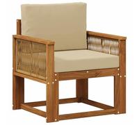 vidaXL Divano intermedio per Esterno Legno di Acacia Solido Naturale, Divano Esterno Moderno, Mobili da giardino, Set sezionale Durevole, Riposo sulla terrazza