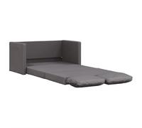 vidaXL Divano Letto da Terra 2 in 1 Grigio 112x174x55 cm Similpelle, divano da terra, divano letto, divano a 2 posti, letto da terra, letto da giorno