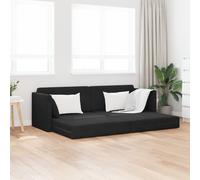 vidaXL Divano Letto 2-in-1 Nero 213x144x60 cm