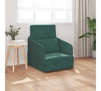 vidaXL Divano Letto 2-in-1 Verde Scuro 65x80x83 cm Velluto