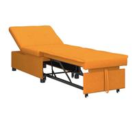 vidaXL Divano Letto 3-in-1 di, in Tessuto Giallo Scuro, con Design Estraibile. Compatto e Facile da trasformare, Perfetto per camere degli Ospiti e spazi Giorno. Struttura Robusta e Durevole. Seduta