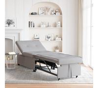 vidaXL Divano Letto 3 in 1 Grigio Nuvola