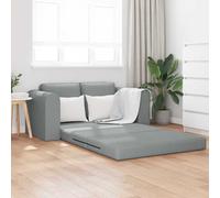 vidaXL Divano letto 60cm Grigio chiaro Tessuto