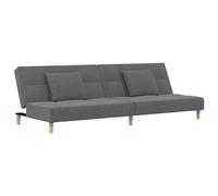 AX Divano Letto Ospiti 2posti 2Cuscini Salotto 200x84.5x69cm Grigio Nuovo 375793