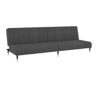 vidaXL Divano Letto a 2 Posti Grigio Scuro in Velluto