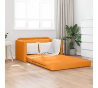 vidaXL Divano letto a pavimento 2 in 1 Giallo Scuro 124x71x78 cm Tessuto
