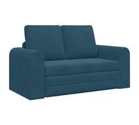 vidaXL Divano Letto a Pavimento 2 in 1 Blu 148X71X83 cm Velvet Design Moderno Braccioli Regolabili Perfetto per Soggiorno o Divano per Ospiti Postazioni Convertibili Contemporanee Bracciolo Compatto