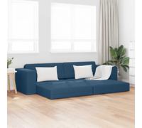 vidaXL Divano letto Blu navy 245 x 78 x 77 cm Tessuto