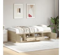 vidaXL Divano Letto con Cassetti senza Materasso 100x200 cm
