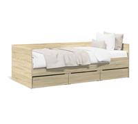 VIDAXL - Divano Letto Con Cassetti Senza Materasso 100x200 Cm