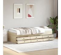 vidaXL Divano Letto con Cassetti senza Materasso 75x190 cm