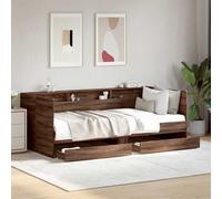 vidaXL Divano Letto con Cassetti senza Materasso 75x190 cm