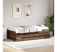 vidaXL Divano Letto con Cassetti senza Materasso 75x190 cm