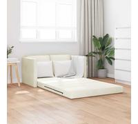 vidaXL Divano Letto con cuscino Crema 122 x 70 x 60 cm Velluto