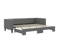 vidaXL Divano Letto con Letto Estraibile Grigio Scuro 80x200 Tessuto, Divano Letto, Letto a Scomparsa, Divano Letto Imbottito, Letto da Giorno