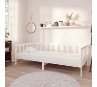 VIDAXL - Divano Letto Con Materasso 90x200 Cm Bianco In Massello Di Pino - SPEDIZIONE GRATUITA