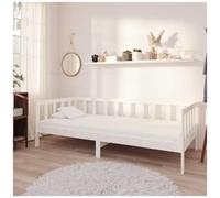 VIDAXL - Divano Letto Con Materasso 90x200 Cm Bianco In Massello Di Pino - SPEDIZIONE GRATUITA