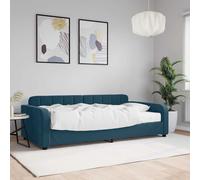 VIDAXL - Divano Letto Con Materasso Blu 100x200 Cm In Velluto