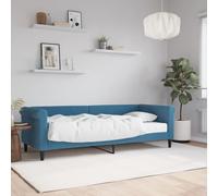 vidaXL Divano Letto con Materasso Blu 80x200 cm in Velluto