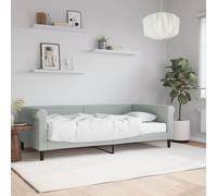 VIDAXL - Divano Letto Con Materasso Grigio Chiaro 100x200 Cm In Velluto