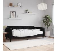 VidaXL Divano Letto con Materasso Nero 90x190 cm in Velluto
