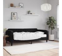 VidaXL Divano Letto con Materasso Nero 90x190 cm in Velluto