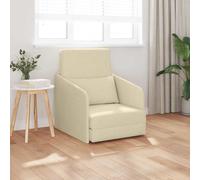 vidaXL Divano letto Crema 65 x 80 x 83 cm Tessuto