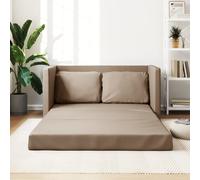 vidaXL Divano Letto da Terra 2 in 1 Cappuccino 112x174x55cm Similpelle