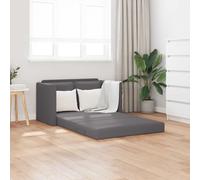 vidaXL Divano Letto da Terra 2 in 1 Grigio 112x174x55 cm Similpelle, divano da terra, divano letto, divano a 2 posti, letto da terra, letto da giorno