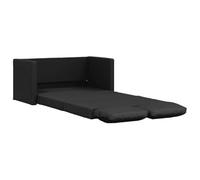 vidaXL Divano Letto da Terra 2 in 1 Nero 112x174x55 cm Similpelle, divano da terra, divano letto, divano a 2 posti, letto da terra, letto da giorno