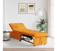 vidaXL Divano Letto Estraibile Giallo Scuro 194 x 50 x 82 cm Tessuto