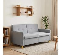 vidaXL Divano Letto Estraibile Grigio Chiaro 154 x 94,5 x 80,5 cm