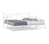 vidaXL Divano Letto Estraibile Senza Materasso 100x190 cm in Acciaio, Divano Letto con cassetti, Divano Letto, Divano Letto da Soggiorno