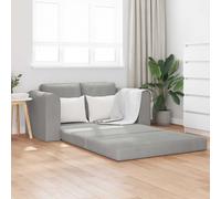 vidaXL Divano Letto vitaXL 2-in-1 Grigio Chiaro 148x71x83 cm Velour