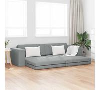 vidaXL Divano letto Grigio chiaro 245 x 78 x 77 cm Tessuto